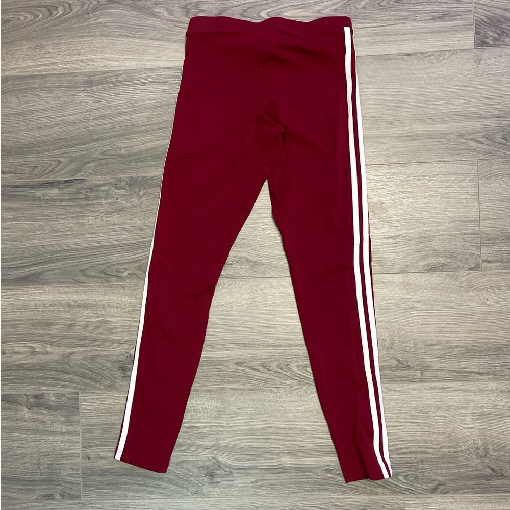 Adidas Burgundy Leggings - Picture 2 of 4